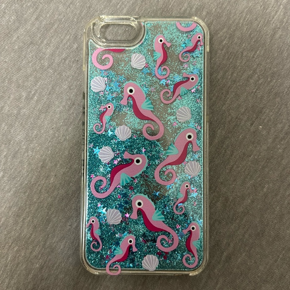 Skinnydip Seahorse Glitter iPhone 6 Case